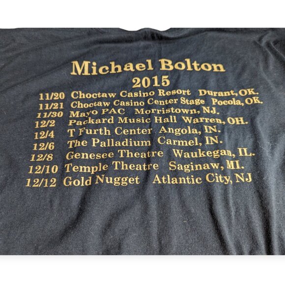 Michael Bolton 2015 The Soul of it All Tour T-Shirt Size XL - Picture 10 of 13
